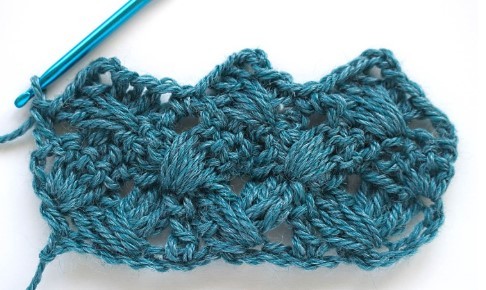 Woven Shell Crochet Stitch Photo Tutorial