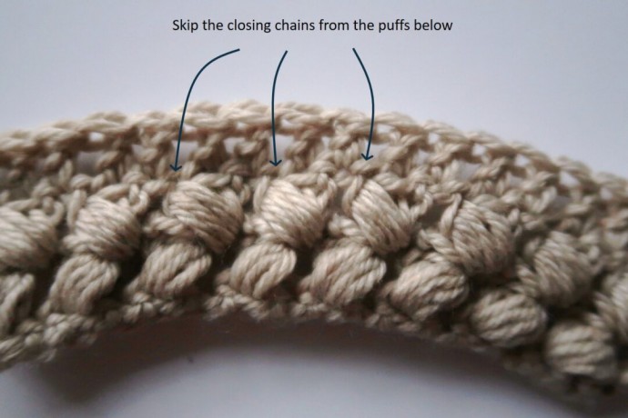 Braided Puff Crochet Stitch Photo Tutorial