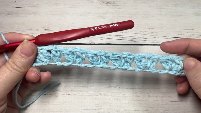 How to Crochet the Double Cluster V Stitch Photo Tutorial