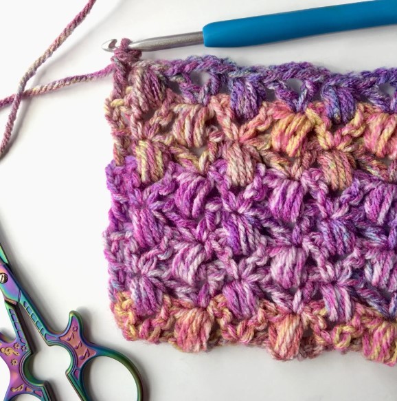 Easy Lace Clusters Crochet Stitch Photo Tutorial