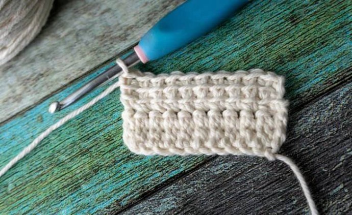 Linked Treble Crochet Stitch Photo Tutorial