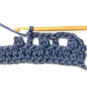 Striped Boxed Picot Crochet Stitch Photo Tutorial