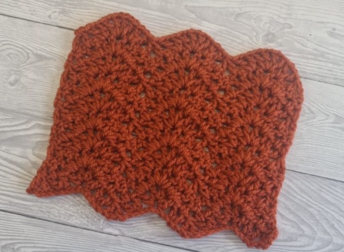 How to Crochet V Stitch Ripple Stitch