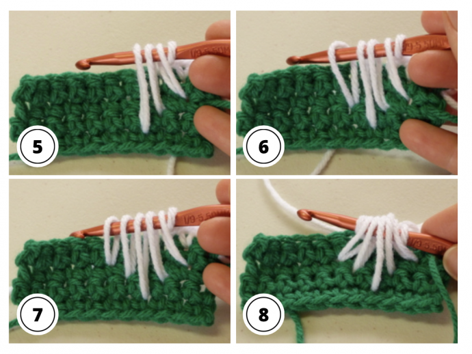 Spike Cluster Stitch Crochet Tutorial