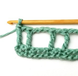Striped Treble Crochet Mesh Stitch Photo Tutorial
