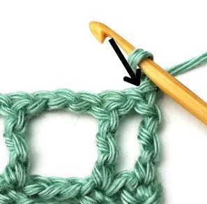 Striped Treble Crochet Mesh Stitch Photo Tutorial