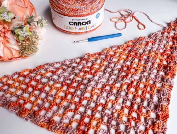 Crochet Mesh Stitch in Corner to Corner! A Lacy C2C Stitch Photo Tutorial