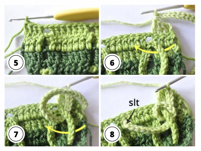 Crochet Tutorial: Knot Stitch