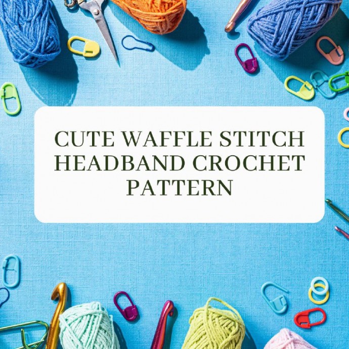 Cute Waffle Stitch Headband Crochet Pattern