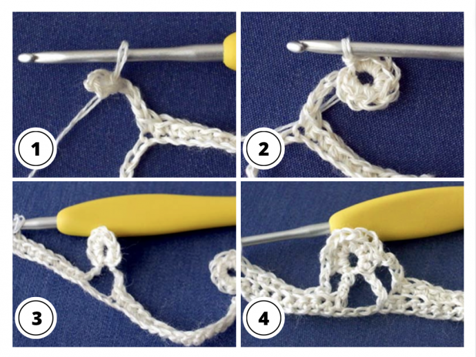 How to Crochet the Advanced flower stitch