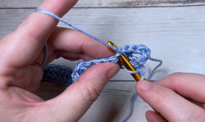 How to Crochet the Slanted Brick Stitch Photo Tutorial