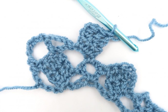 Lace Squares Crochet Stitch Photo Tutorial