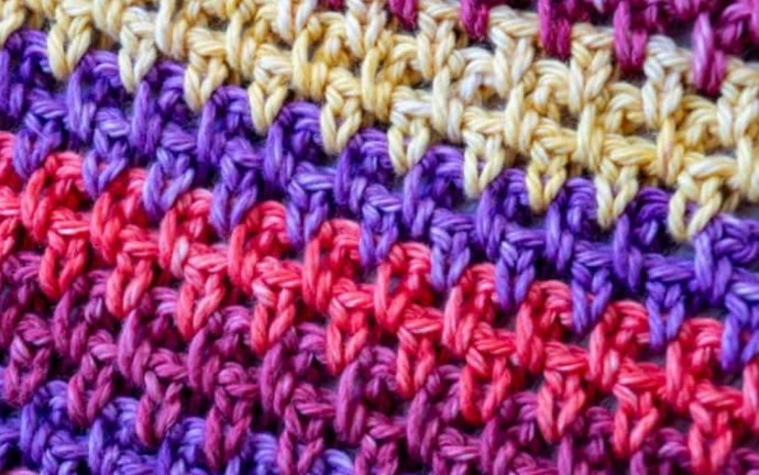 Counterpane Crochet Stitch Photo Tutorial