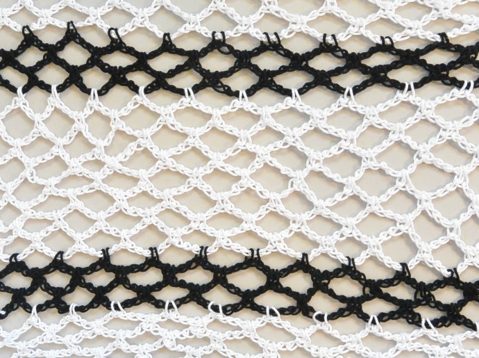 How to Crochet the Diamond Mesh Stitch Photo Tutorial