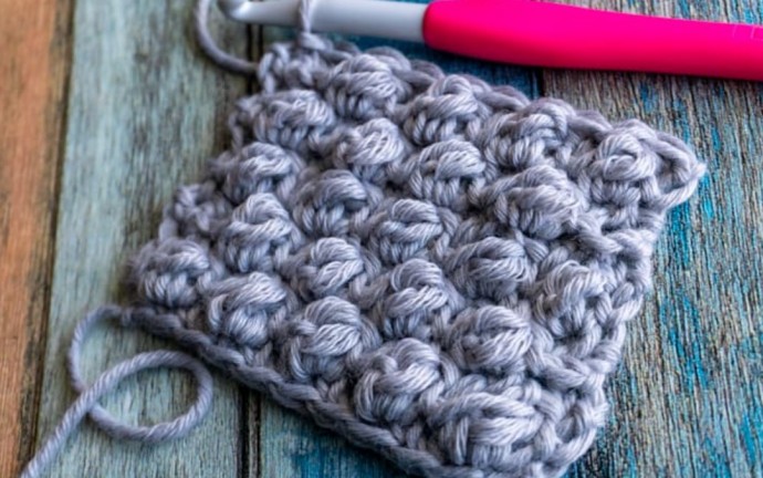 How to Crochet the Uneven Berry Stitch Photo Tutorial