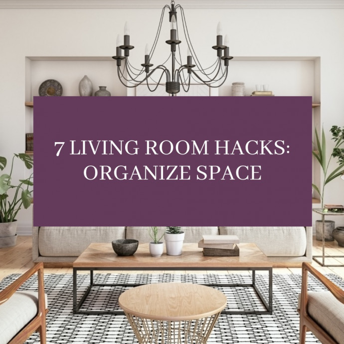7 Living Room Hacks: Organize Space