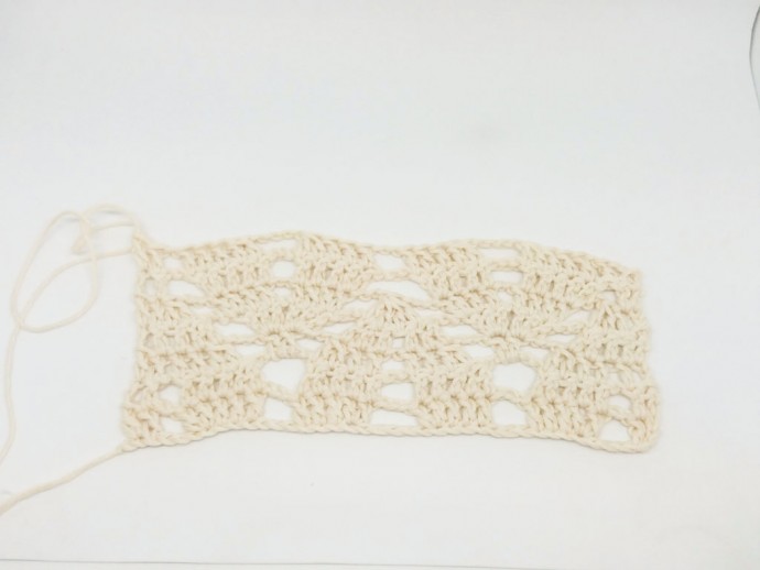 How to Crochet the Arrow Lace Stitch Photo Tutorial