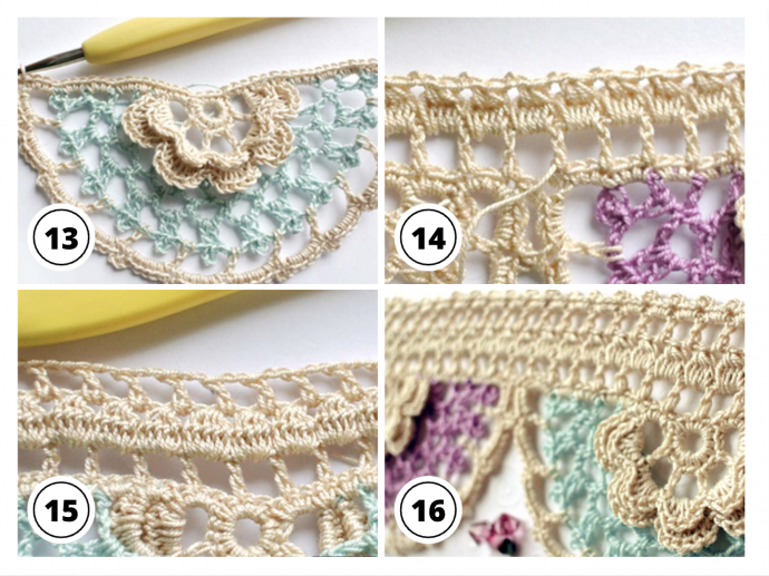 Crochet Basics: 3D Flower Edging