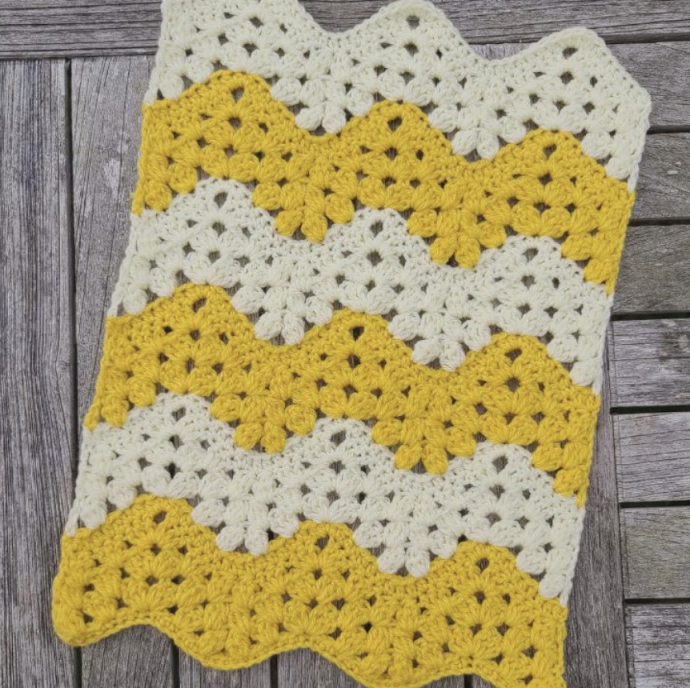 Crochet Chevron Swirls Stitch