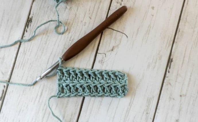 Double Crochet Rib Stitch Photo Tutorial