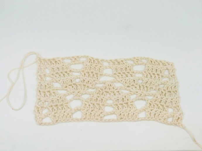 How to Crochet the Arrow Lace Stitch Photo Tutorial