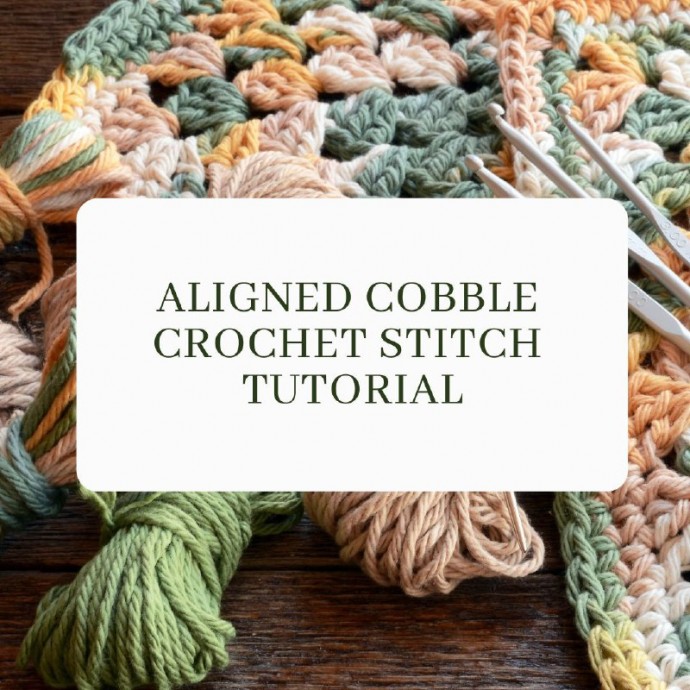Aligned Cobble Crochet Stitch Tutorial