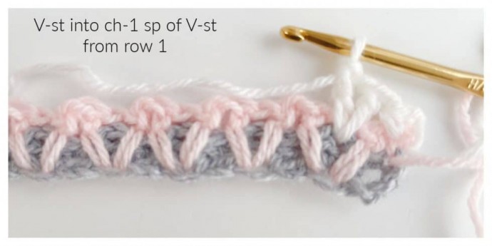 How to Crochet the Nesting V-Stitch Photo Tutorial