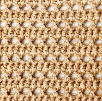 Striped Half Double Crochet Mesh Stitch Photo Tutorial