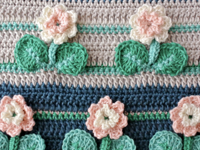 Crochet 3d Flower Stitch Tutorial