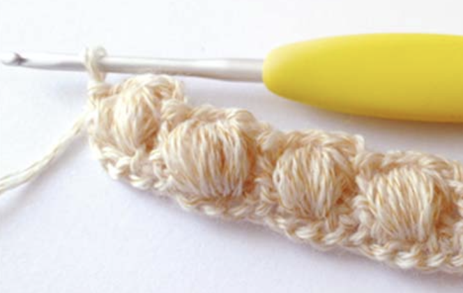 Crochet textured puff stitch