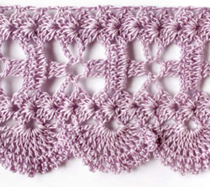 Crochet Three Chain Lace Border Tutorial