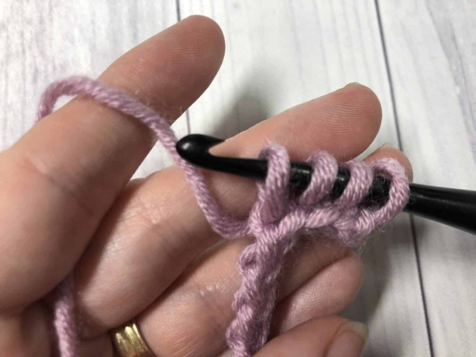 How to Crochet the Linked Treble Stitch Photo Tutorial