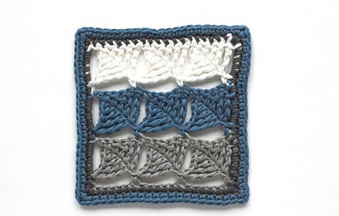 Wedged In: Wedge Crochet Stitch and Granny Square Photo Tutorial