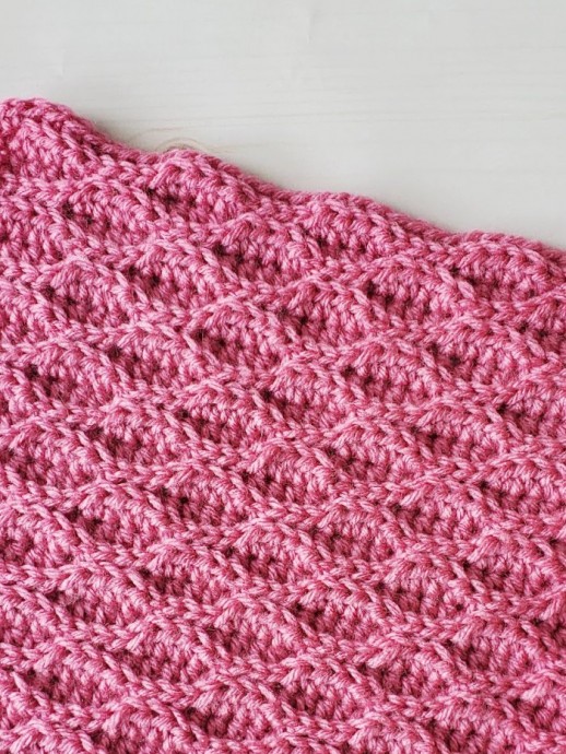 Almond Ridges Crochet Stitch Photo Tutorial