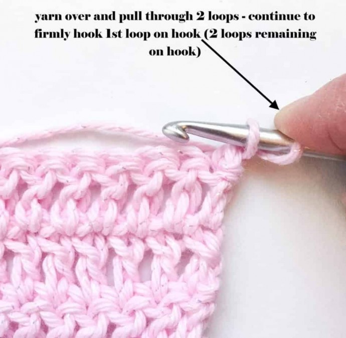 Chainless Starting Double Crochet Photo Tutorial
