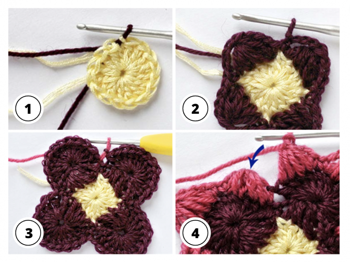 Crochet Basics: Long Puff Stitch Square