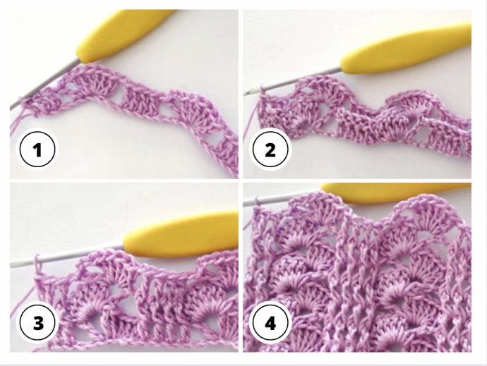 Crochet Tutorial: Textured Shell Stitch