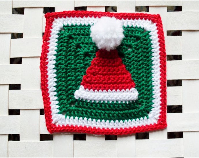 Christmas Hat Granny Square