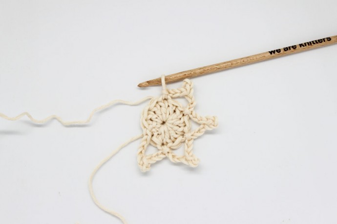 Crochet Snowflake Garland Photo Tutorial