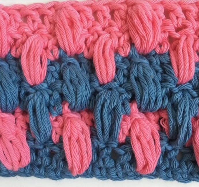 How to Crochet the Drop Puff Crochet Stitch Photo Tutorial