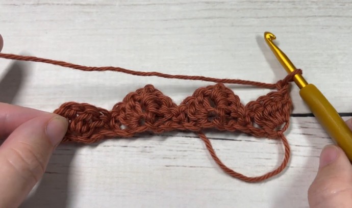 How to Crochet the Sidesaddle Shell Stitch Photo Tutorial