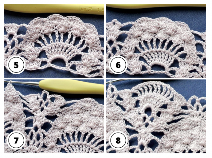 How To Make Classic Peacock Crocheted Lace Stitch