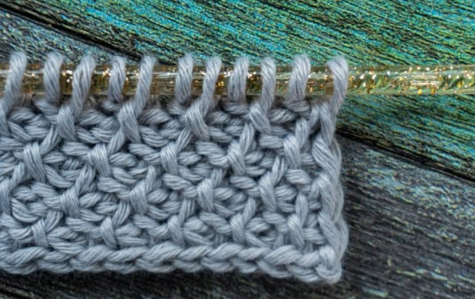 Tunisian Honeycomb Crochet Stitch Photo Tutorial