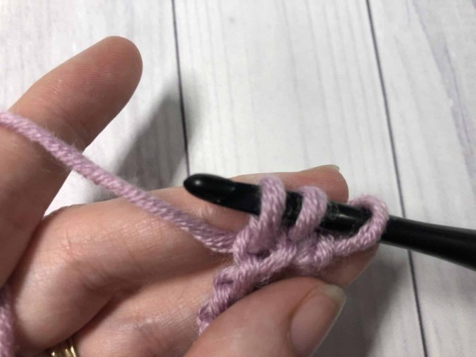 How to Crochet the Linked Treble Stitch Photo Tutorial