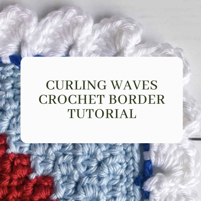 Curling Waves Crochet Border tutorial