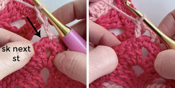 How to Crochet a Lace Join: Tutorial for Squares or Motifs