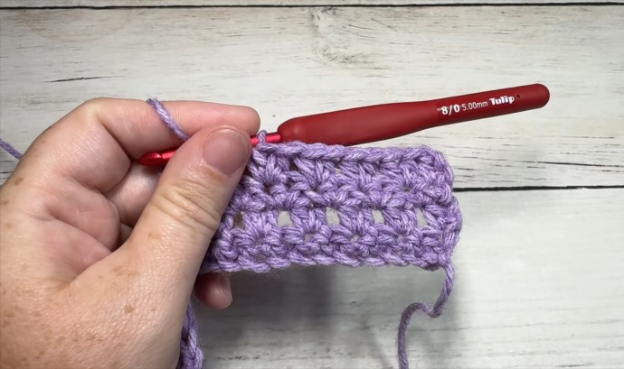 How to Crochet the Blended Mesh Stitch Photo Tutorial