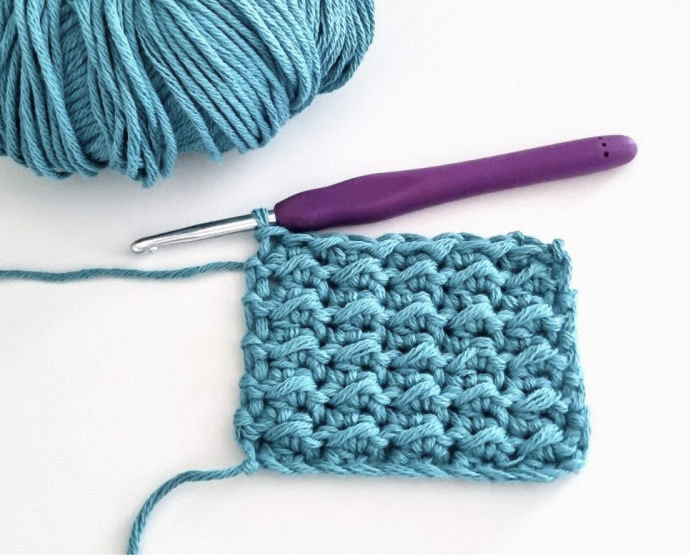 Even Moss Stitch Crochet Tutorial