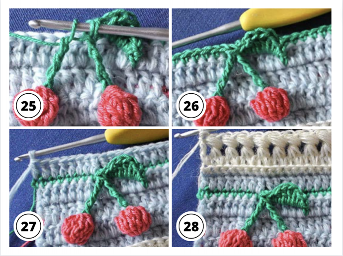 Crochet Textured Cherry Stitch