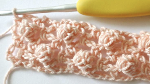 Crochet Tutorial: Textured Bobble Stitch